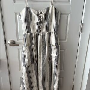 Reformation Ellen Linen Midi Dress